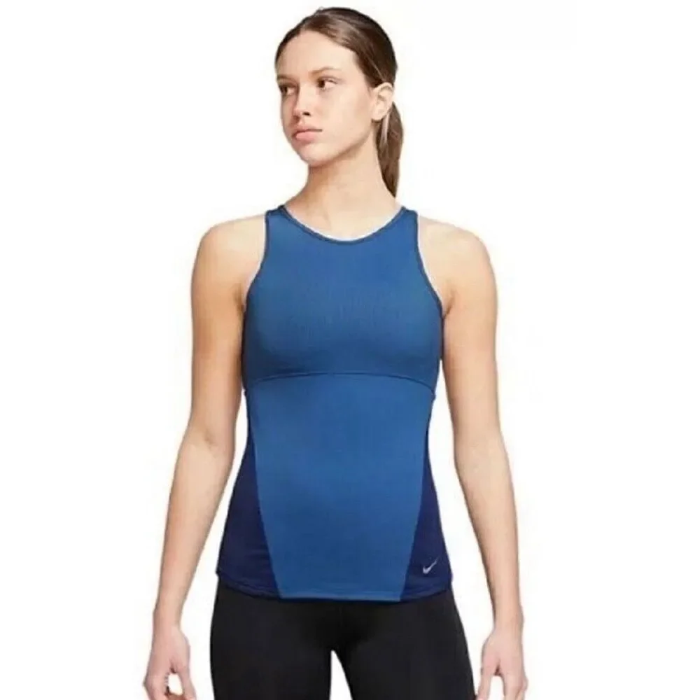 Nike DRI-FIT Yoga Women's Tank Top (Blue) Size XS nwt (3076)